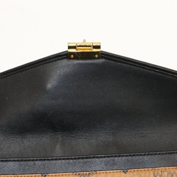 MCM Millie Visetos Medium Leather Crossbody - Brown/Black - Picture 10 of 16